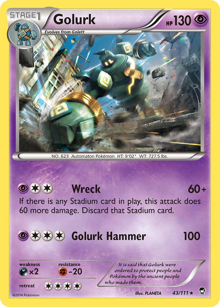 Furious Fists Golurk #43/111